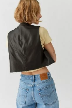 Budget ???? Women's Urban Renewal Remade Raw Cropped Pinstripe Vest Black ???? 5 Budget ???? Women's Urban Renewal Remade Raw Cropped Pinstripe Vest Black ???? -Urban Renewal shop unnamed file 466