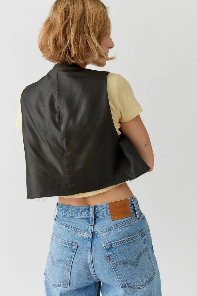 Urban Renewal Remade Raw Cropped Pinstripe Vest Budget ???? Women's Urban Renewal Remade Raw Cropped Pinstripe Vest Black ???? -Urban Renewal shop unnamed file 466