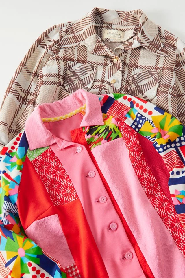 Urban Renewal Vintage ‘70s Printed Blouse Flash Sale ???? Women's Urban Renewal Vintage ‘70s Printed Blouse Red ???? -Urban Renewal shop unnamed file 474