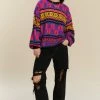 Flash Sale ???? Women's Urban Renewal Vintage Oversized Printed Sweater WARM COLORS ???? -Urban Renewal shop unnamed file 492