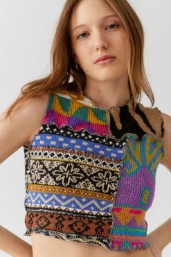 Flash Sale ✔️ Women's Urban Renewal Remade Pieced Cropped Sweater Tank Top Assorted ???? -Urban Renewal shop unnamed file 502