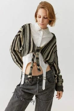 Deals ???? Women's Urban Renewal Remade Tie Shrug Sweater Neutral ✨