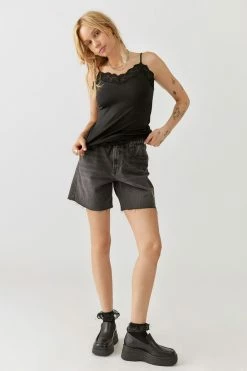 Discount ???? Women's Urban Renewal Vintage Cami Slip Tank Top Black ???? -Urban Renewal shop unnamed file 520