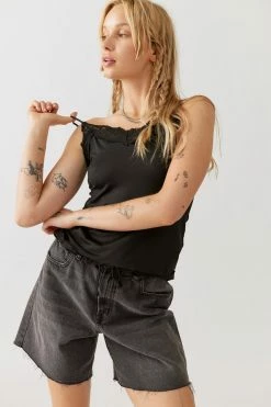 Discount ???? Women's Urban Renewal Vintage Cami Slip Tank Top Black ???? -Urban Renewal shop unnamed file 522