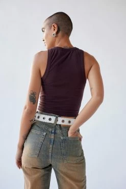 Outlet ???? Women's Urban Renewal Remnants High Neck Ribbed Tank Top Brown ⭐ 4 Outlet ???? Women's Urban Renewal Remnants High Neck Ribbed Tank Top Brown ⭐ -Urban Renewal shop unnamed file 532