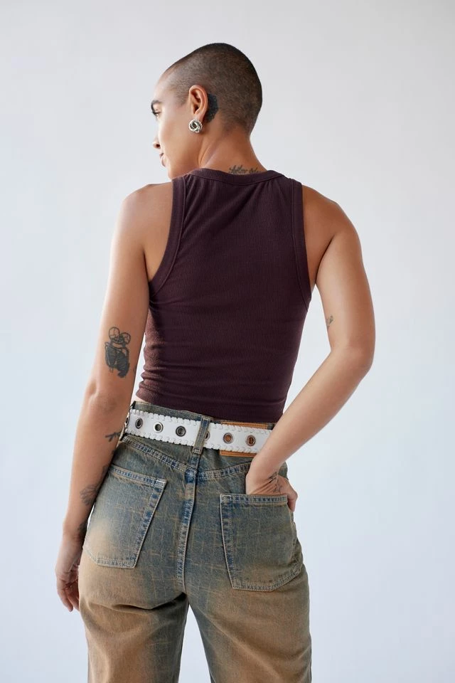 Urban Renewal Remnants High Neck Ribbed Tank Top Outlet ???? Women's Urban Renewal Remnants High Neck Ribbed Tank Top Brown ⭐ -Urban Renewal shop unnamed file 532