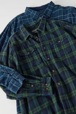 Promo ???? Women's Urban Renewal Vintage Flannel ???? Shirt 2-Pack Blue ????