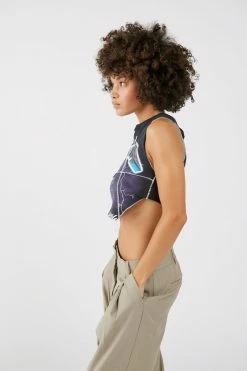 Coupon ✨ Women's Urban Renewal Remade Outstitch Music Tank Top Black ✔️ -Urban Renewal shop unnamed file 572