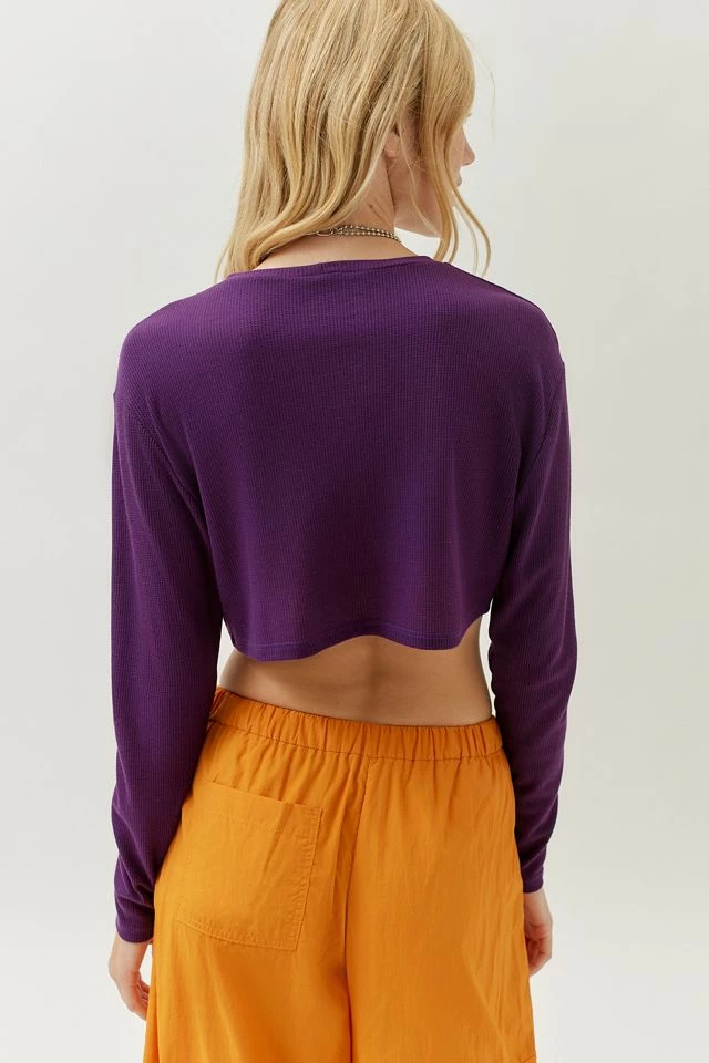 Urban Renewal Remnants Cropped Thermal Long Sleeve Top Coupon ???? Women's Urban Renewal Remnants Cropped Thermal Long Sleeve Top Purple ???? -Urban Renewal shop unnamed file 58
