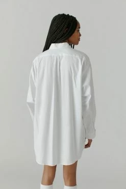 New ???? Women's Urban Renewal Vintage Solid Oversized Men’s Button-Down ???? Shirt White ???? -Urban Renewal shop unnamed file 641