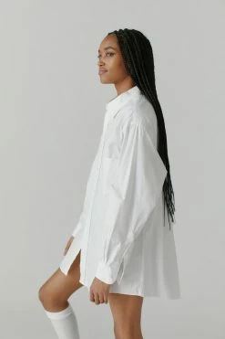 New ???? Women's Urban Renewal Vintage Solid Oversized Men’s Button-Down ???? Shirt White ???? -Urban Renewal shop unnamed file 642