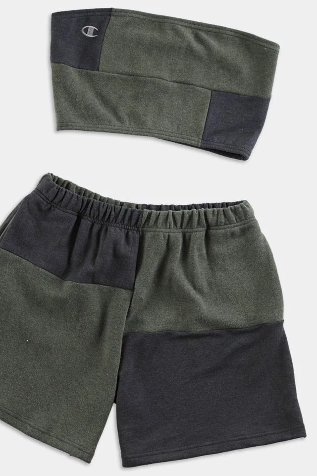Frankie Collective Rework Champion Patchwork Sweatshort Set 040 Best reviews of ???? Women's Frankie Collective Rework Champion Patchwork Sweatshort Set 040 Olive ???? -Urban Renewal shop unnamed file 657