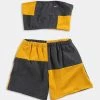 Wholesale ???? Women's Frankie Collective Rework Nike Patchwork Sweatshort Set 100 Yellow ???? -Urban Renewal shop unnamed file 672