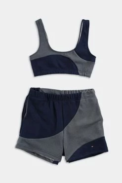 Best deal ✨ Tommy Hilfiger 👩 Women's Frankie Collective Rework Tommy Sweatshirt Swirl Set 001 Navy 🔔