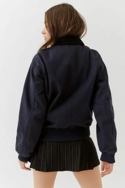 Wholesale ???? Women's Urban Renewal Vintage Utility Bomber Jacket Navy ???? -Urban Renewal shop unnamed file 704