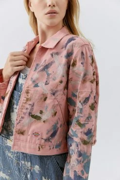 Promo ???? Women's Dickies X Urban Renewal Remade Paint Zip Jacket Pink ???? 6 Promo ???? Women's Dickies X Urban Renewal Remade Paint Zip Jacket Pink ???? -Urban Renewal shop unnamed file 710