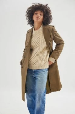 Best Sale ???? Women's Urban Renewal Vintage Utility Trench ???? Coat Khaki ✨ -Urban Renewal shop unnamed file 729