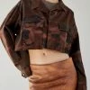 Promo ???? Women's Urban Renewal Remade Overdyed Raw Crop Camo Jacket Brown ✨ 2 Promo ???? Women's Urban Renewal Remade Overdyed Raw Crop Camo Jacket Brown ✨ -Urban Renewal shop unnamed file 744