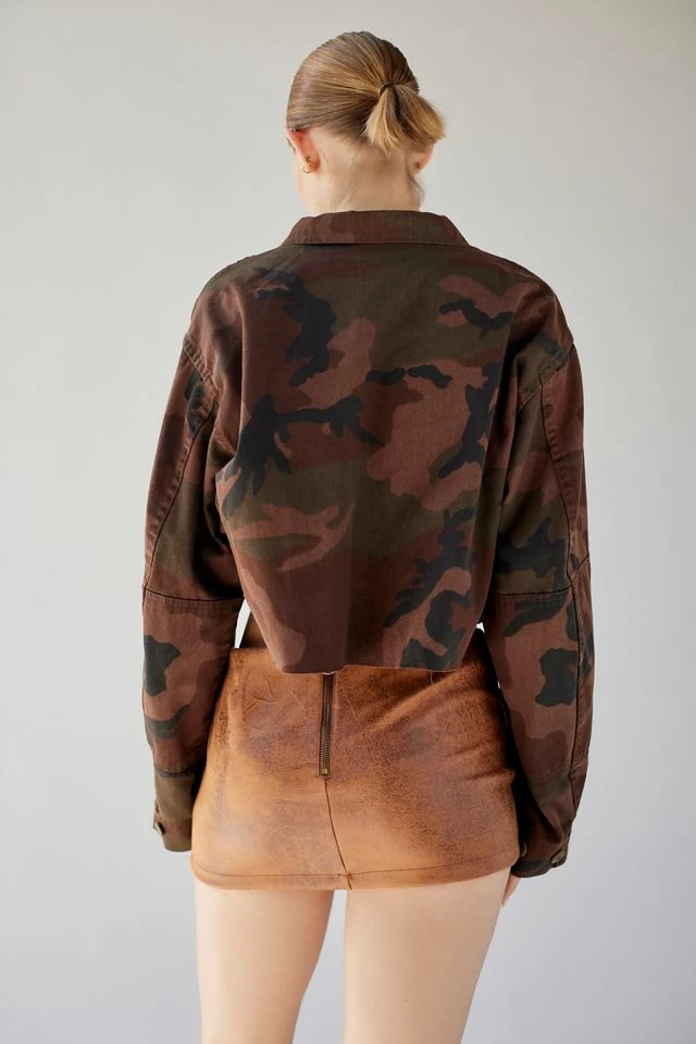 Urban Renewal Remade Overdyed Raw Crop Camo Jacket Promo ???? Women's Urban Renewal Remade Overdyed Raw Crop Camo Jacket Brown ✨ -Urban Renewal shop unnamed file 746