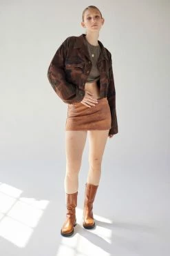 Promo ???? Women's Urban Renewal Remade Overdyed Raw Crop Camo Jacket Brown ✨ 5 Promo ???? Women's Urban Renewal Remade Overdyed Raw Crop Camo Jacket Brown ✨ -Urban Renewal shop unnamed file 747