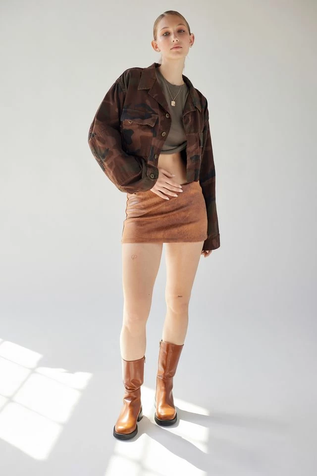 Urban Renewal Remade Overdyed Raw Crop Camo Jacket Promo ???? Women's Urban Renewal Remade Overdyed Raw Crop Camo Jacket Brown ✨ -Urban Renewal shop unnamed file 747