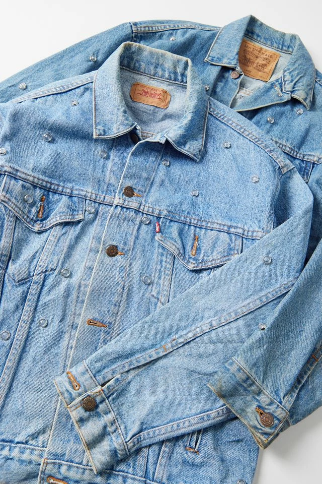 Urban Renewal Parties Remade Levi’s Rhinestone Denim Jacket Outlet ???? Women's Urban Renewal Parties Remade Levi’s Rhinestone Denim Jacket Indigo ⭐ -Urban Renewal shop unnamed file 768