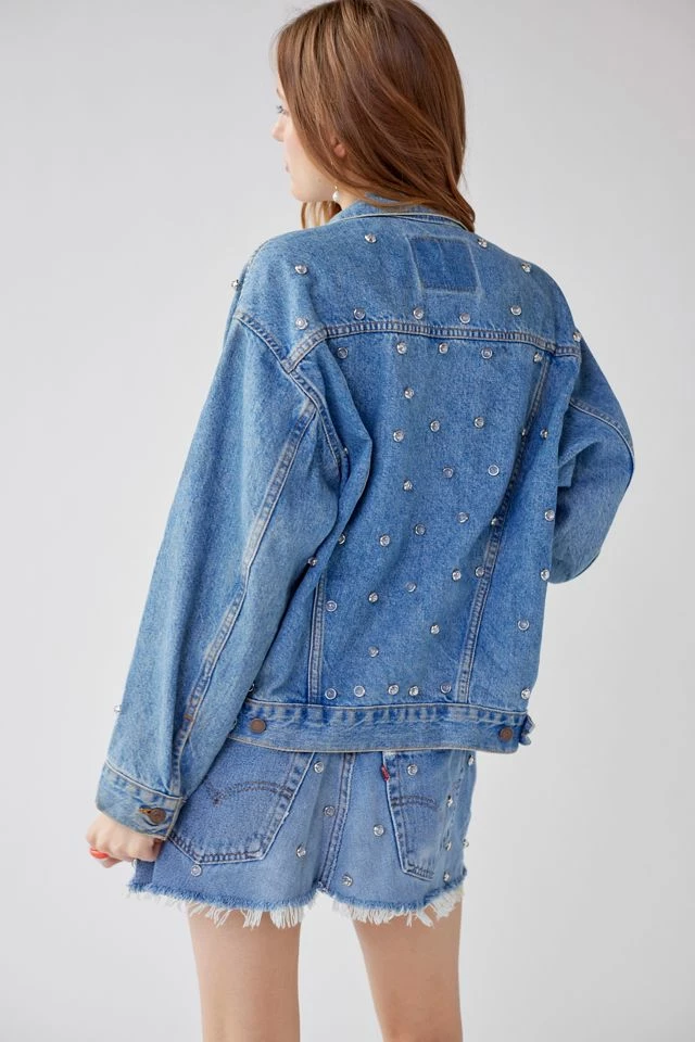 Urban Renewal Parties Remade Levi’s Rhinestone Denim Jacket Outlet ???? Women's Urban Renewal Parties Remade Levi’s Rhinestone Denim Jacket Indigo ⭐ -Urban Renewal shop unnamed file 770
