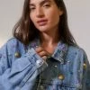 Best Pirce ❤️ Women's Urban Renewal Parties Remade Jewel Studded Denim Jacket Indigo ???? 2 Best Pirce ❤️ Women's Urban Renewal Parties Remade Jewel Studded Denim Jacket Indigo ???? -Urban Renewal shop unnamed file 772