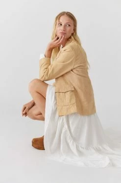 Flash Sale ???? Women's Urban Renewal Vintage Shrunken Corduroy Blazer Tan ❤️ 6 Flash Sale ???? Women's Urban Renewal Vintage Shrunken Corduroy Blazer Tan ❤️ -Urban Renewal shop unnamed file 801