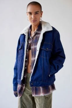 Best Sale ✔️ Women's Urban Renewal Vintage Fleece Lined Denim Jacket Indigo ???? 4 Best Sale ✔️ Women's Urban Renewal Vintage Fleece Lined Denim Jacket Indigo ???? -Urban Renewal shop unnamed file 819