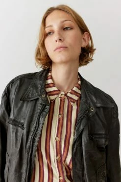 Flash Sale ✨ Women's Urban Renewal Vintage Leather Flight Jacket Black ✔️ 6 Flash Sale ✨ Women's Urban Renewal Vintage Leather Flight Jacket Black ✔️ -Urban Renewal shop unnamed file 833