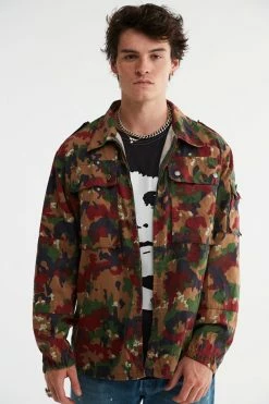 Flash Sale ???? Women's Urban Renewal Vintage Camo Jacket Green ????