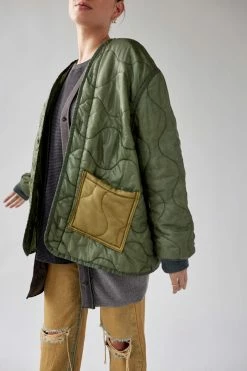 Top 10 ???? Women's Urban Renewal Vintage Two Pocket Quilted Liner Jacket Green ????