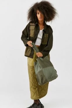 Outlet ???? Women's Urban Renewal Vintage Overdyed Italian Field Jacket Green ⌛