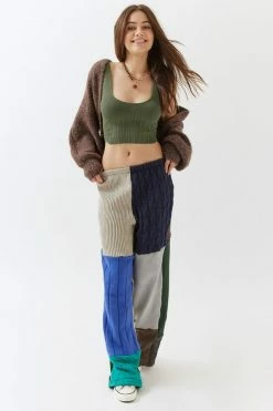 Best deal ⭐ Women's Urban Renewal Remade Pieced Sweater Pant Neutral 🎁