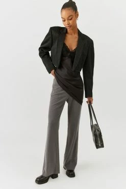 Best deal 🎉 Women's Urban Renewal Vintage Y2K Low-Rise Trouser Pant Grey 🛒