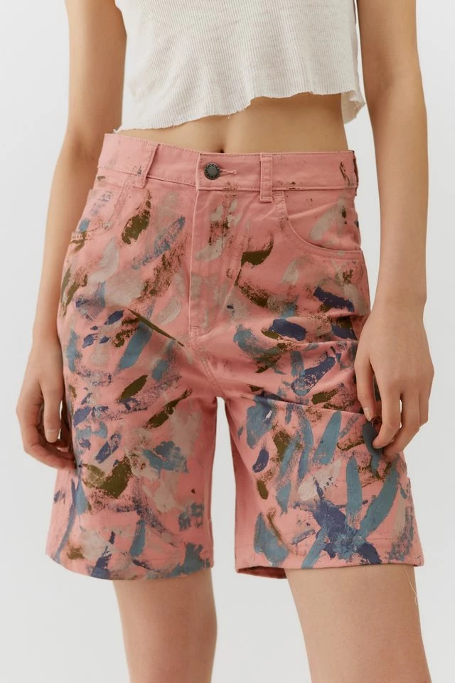 Dickies X Urban Renewal Remade Paint Covered Short Brand new ???? Women's Dickies X Urban Renewal Remade Paint Covered Short Pink ???? -Urban Renewal shop unnamed file 952