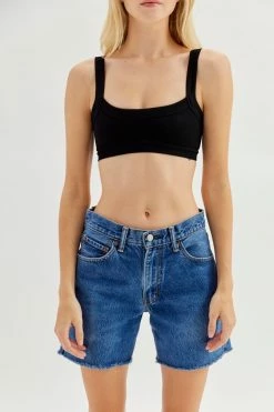 Best Pirce ???? Levi's ???? Women's Urban Renewal Remade Levi’s Longline Cutoff Denim Short Vintage Denim Medium ????